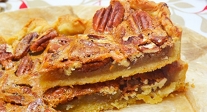 Pecan pie con ron y jengibre