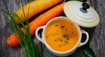 Crema de zanahoria y curry