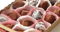 Trufitas caseras de chocolate 