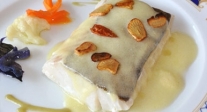 Bacalao al pil pil con verduritas al vapor