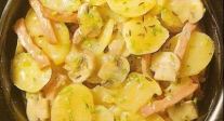 Patatas a la crema con setas