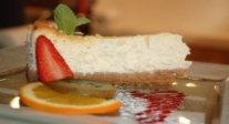 Tarta de queso con frutas de temporada